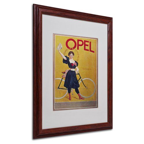 Bike 61 Artwork by Vintage Apple Collection, Wood Frame, 16 by 20-Inch