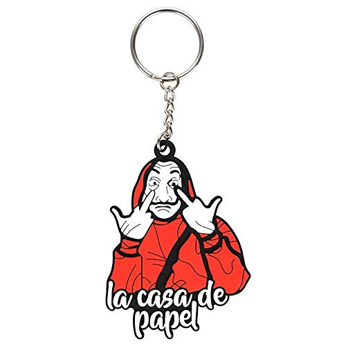 Casa De Papel La Keychain with Dali Pendant