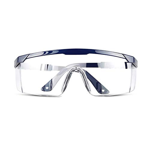 Safety Glasses Anti Fog Safety Goggles Clear Anti Scratch Lens Protective Eyewear Adjustable Temples Goggles for Men Women