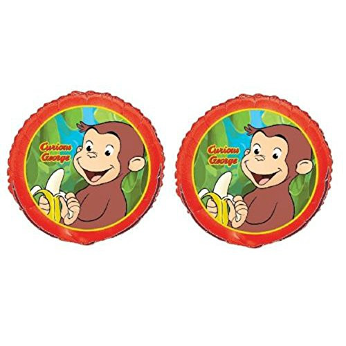 Unbranded Curious George The Monkey ~ -2- 18" Foil Mylar Balloons ~ Birthday Party Supply Unbranded Curious George The Monkey ~ -2- 18" Foil Mylar Balloons ~ Birthday Party Supply