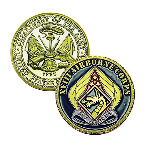US Military Army XVIII 18TH Airborne Corps Sky Dragons Challenge Coin