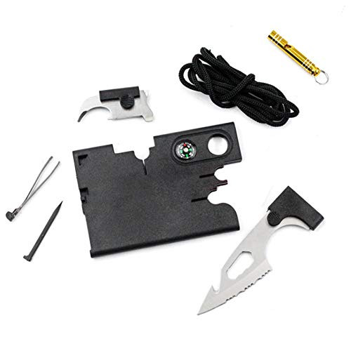 Credit Card 18 in 1 Wild Survival Card Multitool Pocket Tool Kit Wallet Tool Folding Card Knife Folding Tools Mini Camping Outdoor Credit Card Tools