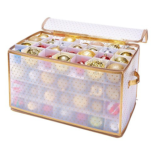Simplify Ornament Storage 112-Count-Gold Gold