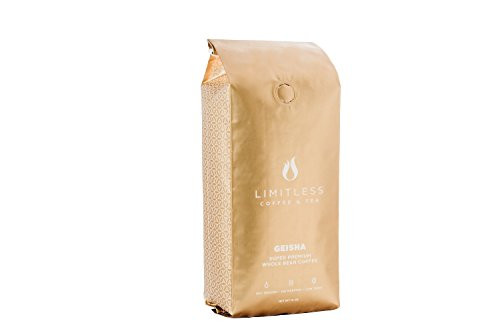 Limitless Coffee Whole Bean Air Roasted Coffee, Geisha Super Premium, 12 Ounce