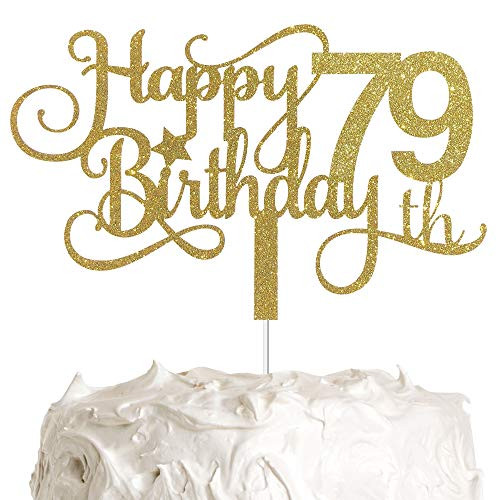 ALPHA K GG 79th Birthday Cake Topper Happy 79th Birthday Cake Topper 79th Birthday Party