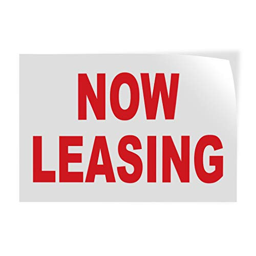 Decal Stickers Multiple Sizes Now Leasing Red B Industrial Vinyl Safety Sign Label Business 7x5Inches