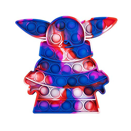 YUZHANGTONG Tie-dye Pop Toy Push Pop Pop Bubble Fidget Toy Silicone Squeeze Sensory Tools to Relieve Emotional Stress for Autism Kids Adults -Ty-2-