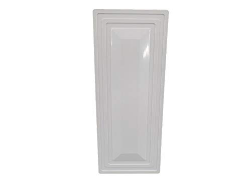 Vinyl-PVC 1.5" X 5.5" Decorative Fence Hole Cover-Plug -White-