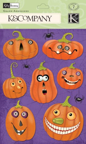 EK Success K and Company Kelly Panacci Halloween Jack-O-Lantern Grand Adhesions