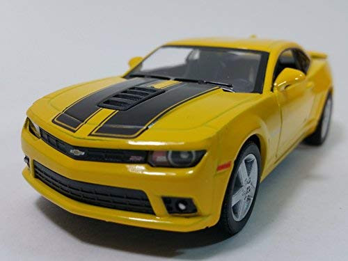 Kinsmart 2014 Bumblebee Yellow Chevy Camaro Black Stripes 1-38 O Scale 5" Diecast Car