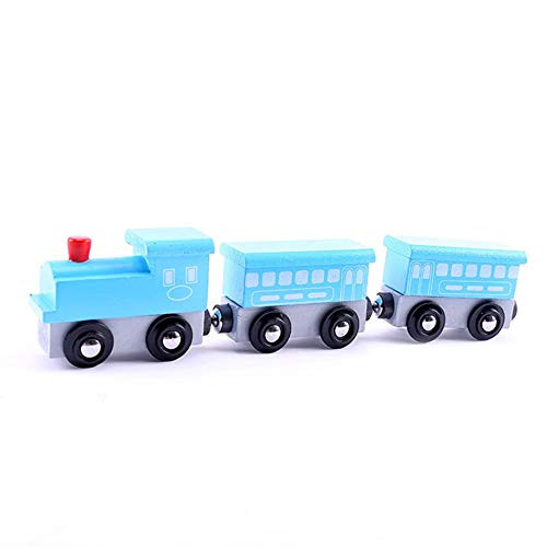BARMI 3Pcs-Set Magnetic Wooden Mini Train Carriage Model Educational Kids Toy GiftPerfect Child Intellectual Toy Gift Set G BARMI 3Pcs-Set Magnetic Wooden Mini Train Carriage Model Educational Kids Toy GiftPerfect Child Intellectual Toy Gift Set G