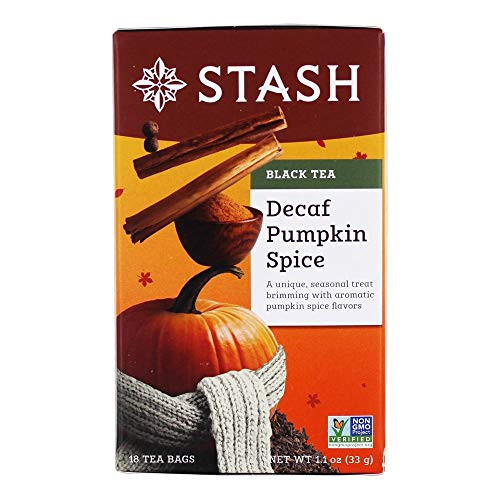 Stash Tea Decaffeinated Tea Blends Pumpkin Spice 18 tea bags -a- Stash Tea Decaffeinated Tea Blends Pumpkin Spice 18 tea bags -a-
