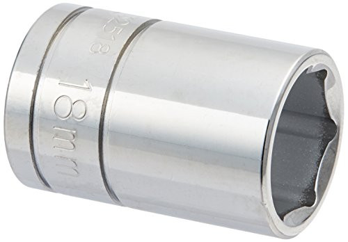 Williams 32518 1-2-Inch Drive 6 Point Shallow Socket 18mm