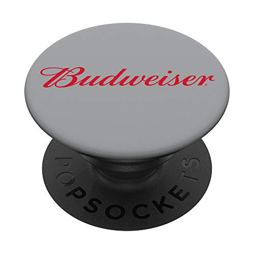 Budweiser Grey Script PopSockets Stand for Smartphones  and  Tablets PopSockets Grip and Stand for Phones and Tablets