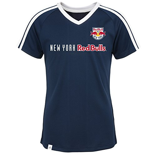 MLS by Outerstuff Short Sleeve Club Top Collegiate Navy Youth Girls Large-14- New York Red Bulls