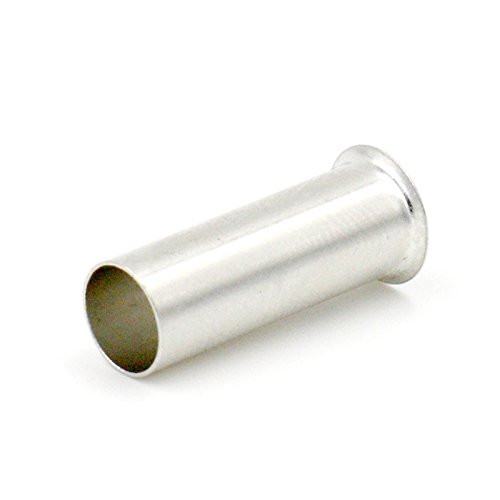 Baomain AWG 14-2.5mm² Long- 8mm Wire Copper Crimp Connector Non Insulated Ferrule Pin Cord End Terminal Pack of 200