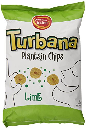 Turbana Plantain Chips Lime 7 Ounce