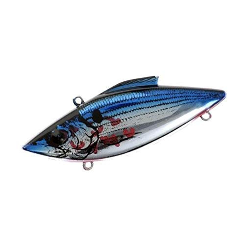 Rat-L-Trap Lures 1-8-Ounce Tiny Trap -Chrome Blue Bleeding Shad-