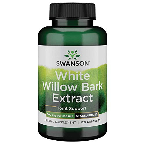 Swanson White Willow Bark Extract 500 Milligrams 120 Capsules