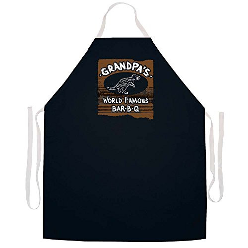 Attitude Aprons "Grandpa's Famous BBQ Adjustable Apron; Black