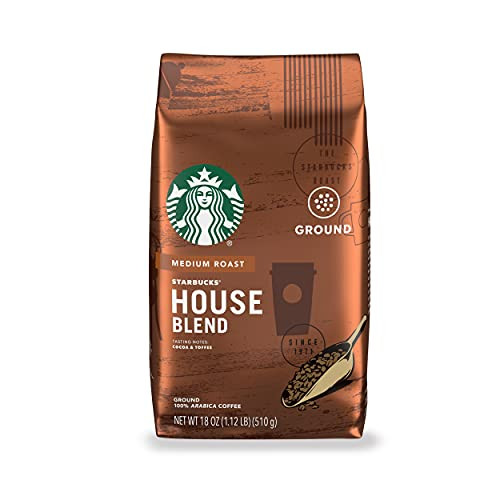 Starbucks Medium Roast Ground Coffee House Blend 100 percent Arabica 1 bag -18 oz.- Starbucks Medium Roast Ground Coffee House Blend 100 percent Arabica 1 bag -18 oz.-