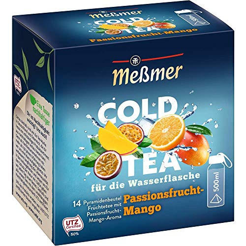 Messmer COLD TEA Passionfruit Mango tea 14 tea bags-1ct. Made in Germany