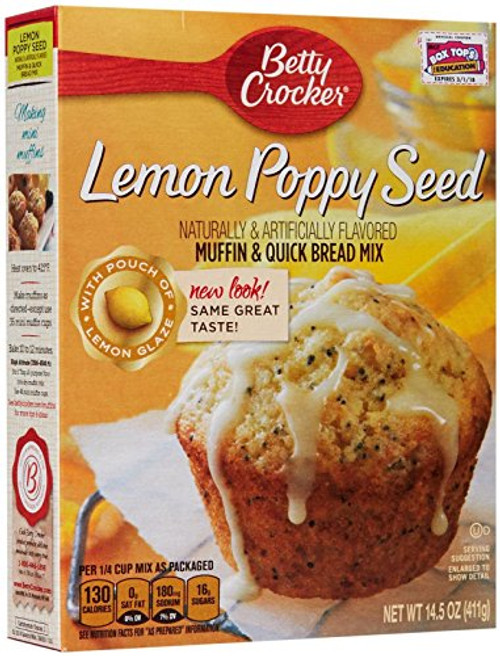 Betty Crocker Muffin Mix-Lemon Poppyseed-14.5 oz Betty Crocker Muffin Mix-Lemon Poppyseed-14.5 oz