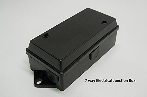 7 Way Color Coded Trailer Wire Junction Box Truck Weather Proof Light Cord Box