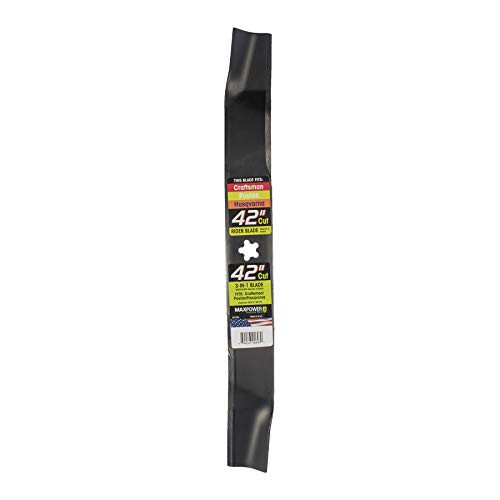 Maxpower 331742S Mower Blade for 42 Inch Cut Poulan/Husqvarna/Troy-Bilt Replaces 139775, 532139775