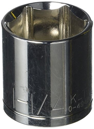 K-T Industries 0-4940 1-2" Drive x 1-1-4" 6-Point Regular Socket
