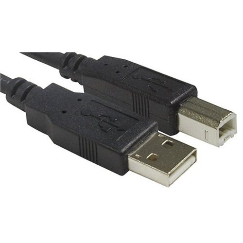 USB 2.0 Cable Type A to B - 15 ft Black