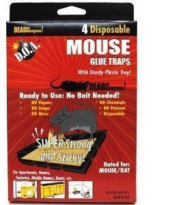 D.O.A. - DEAD ON ARRIVAL Glue Mouse Trays 4pk Size Ea
