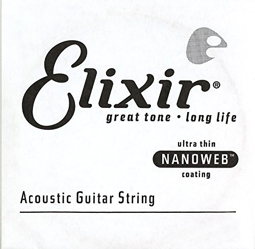 Elixir Strings Acoustic Phosphor Bronze Guitar String NANOWEB Coating .042