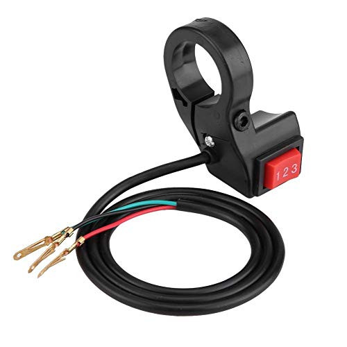 Enrilior 22mm 7-8in Handlebar Electric 3 Speed Module Switch Shift Compatible with Motorcycle E-Bike Scooter
