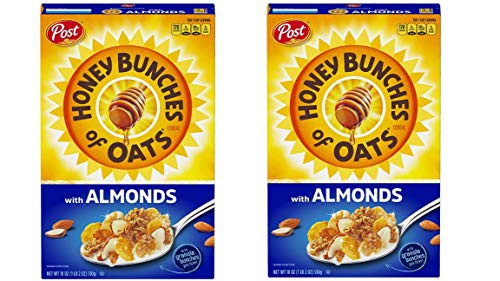 Honey Bunches of Oats with Almonds Heart Healthy Low Fat made with Whole Grain Cereal 18 Ounce Box 2-Pack Honey Bunches of Oats with Almonds Heart Healthy Low Fat made with Whole Grain Cereal 18 Ounce Box 2-Pack