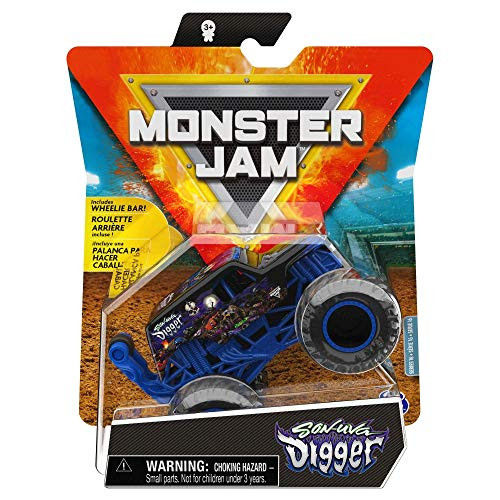 Monster Jam Official Son-Uva Digger Monster Truck Die-Cast Vehicle Legacy Trucks Series 1-64 Scale