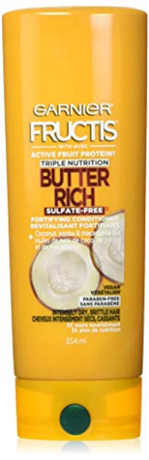 Garnier Fructis Curl Nourish Paraben-free Conditioner Infused with Coconut Oil and Glycerin System for 24 Hour Frizz-Resistant Curls 12 fl. oz. Packaging May Vary
