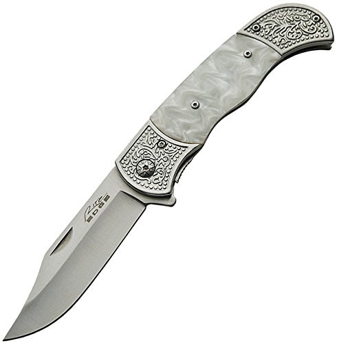 Rite Edge CN300386WH-BRK Linerlock White A-O