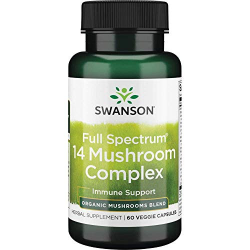 Swanson Full Spectrum 14 Mushroom Complex 60 Veg Capsules