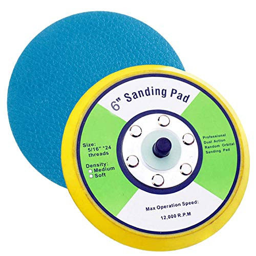 1Pcs PSA Sanding Pads and Backing Pad for Dual Action Air Sander -6 inch-