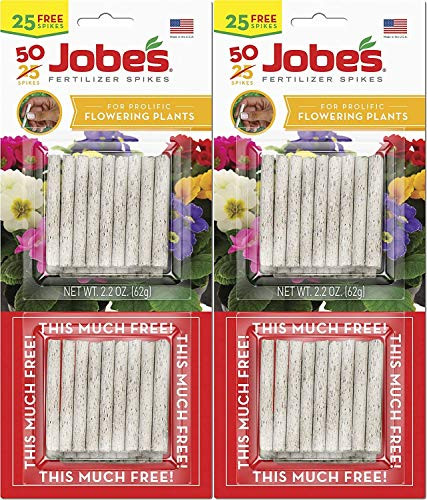Jobe's 05231T Flowering Plant Fertilizer Spikes 10-10-4 Multicolor - 2 Pack