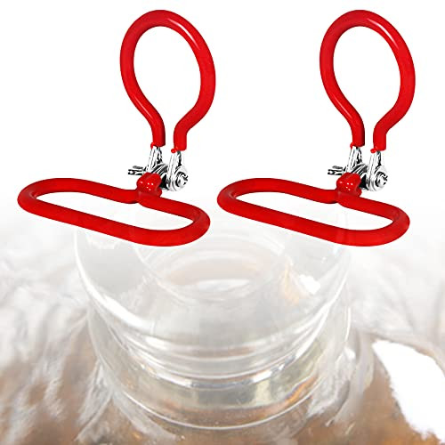 2 Pieces Carboy Handle Heavy Duty Carboy Holder for Smooth Neck 3 Gallon 5 Gallon 6 Gallon 6.5 Gallon Heavy Duty Glass Carboys Handle for Home Fermenter Wine Making Beer Brewing
