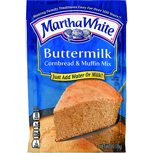 Martha White Buttermilk Cornbread and Muffin Mix 6 Ounce -Pack of 12-