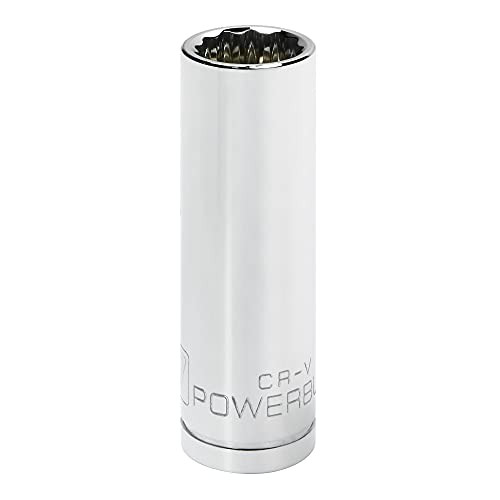 Powerbuilt 940158 1-2" Dr. 12 Pt. Metric Deep Well Socket 17mm