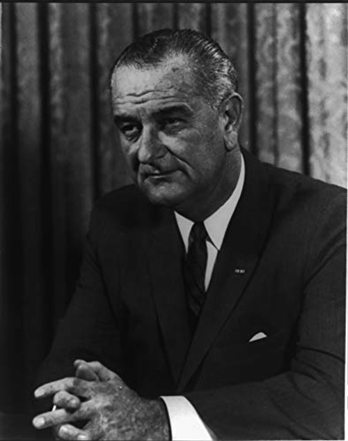 Lyndon B. Johnson Photograph - Historical Artwork from 1964 - US President Portrait - -4" x 6"- - Matte