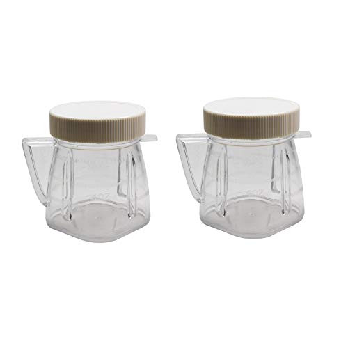 Univen 1 Cup -8oz- Mini Blender Jar With Sealed Lid for Oster and Osterizer Blenders 2 Pack Univen 1 Cup -8oz- Mini Blender Jar With Sealed Lid for Oster and Osterizer Blenders 2 Pack