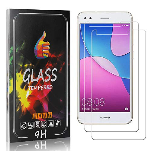 UNEXTATI Screen Protector for Huawei Enjoy 7 2 Pack Tempered Glass Screen Protector Anti Scratch Bubble Free Screen Protector