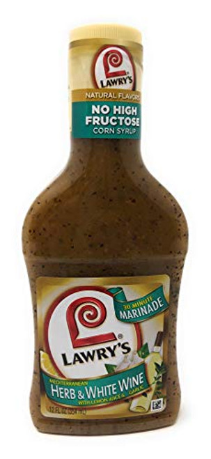 Lawry's Mediterranean Herb and White Wine with Lemon Juice and Garlic Marinade 12oz Bottle -Pack of 2- Lawry's Mediterranean Herb and White Wine with Lemon Juice and Garlic Marinade 12oz Bottle -Pack of 2-