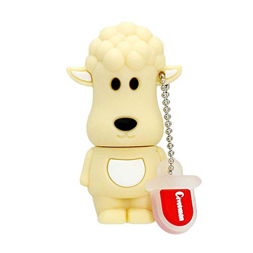 Memory Stick 32GB USB Flash Drive External Storage Pendrive Cute Zodiac Sheep Cartoon Animal Miniature USB Thumb Drives for Date Storage - Civetman