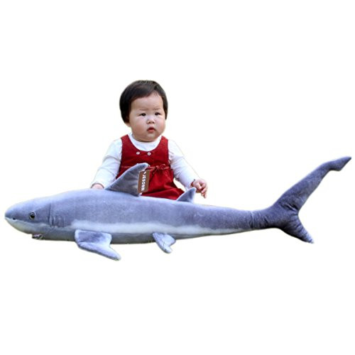 JESONN Realistic Giant Stuffed Marine Animals Toys Soft Plush Great Shark,33.5" or 85CM,1PC JESONN Realistic Giant Stuffed Marine Animals Toys Soft Plush Great Shark,33.5" or 85CM,1PC